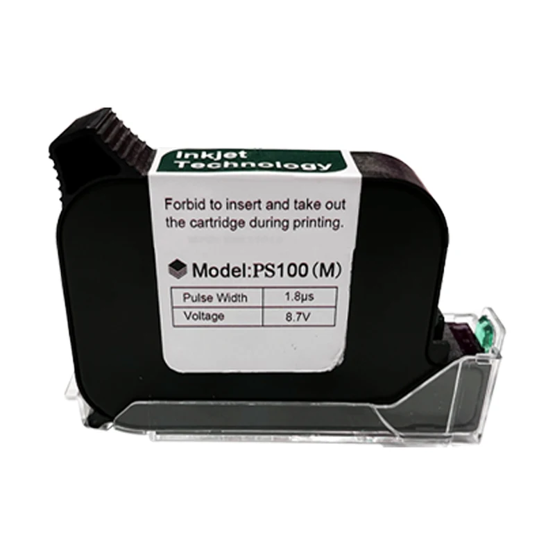 12.7mm Red/Blue/White/Yellow/Green/Black Color Ink Cartridge Handheld Inkjet Pri