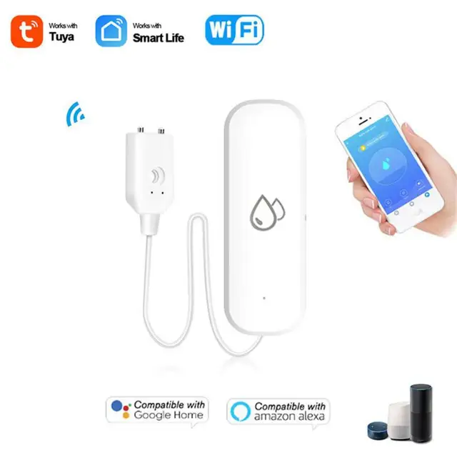 Tuya WiFi Smart Water Level Sensor Water Leak Detector Water Level Alarm Smart Life APP Control Smart Home Security Protection 2