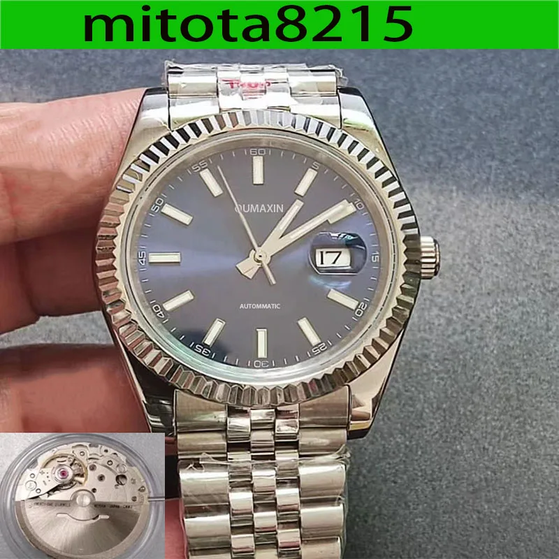 

40mm Men Watch Luxury Brand Blue Dial 904 Stainless Steel Watch Miyota8215 Sports Fashion Waterproof Watch