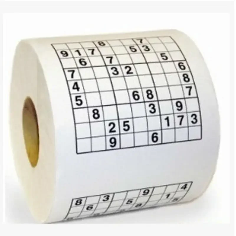 Sudoku Game Toilet Paper Office Home Puzzle Jiugong English toilet paper