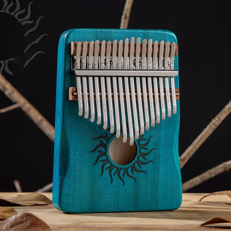 Музыкальный инструмент hlру Kalimba, 21 клавиша, полный деревянный кленовый калимба, 17 клавиш со звуковым отверстием Mbira для начинающих
