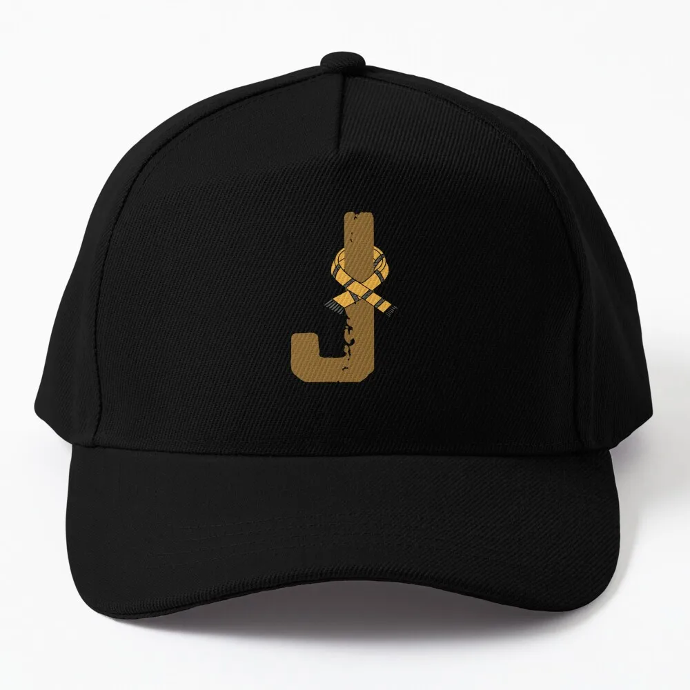 

J Letter Magic School Team Badger Baseball Cap Golf Hat Vintage Hats For Women Men's