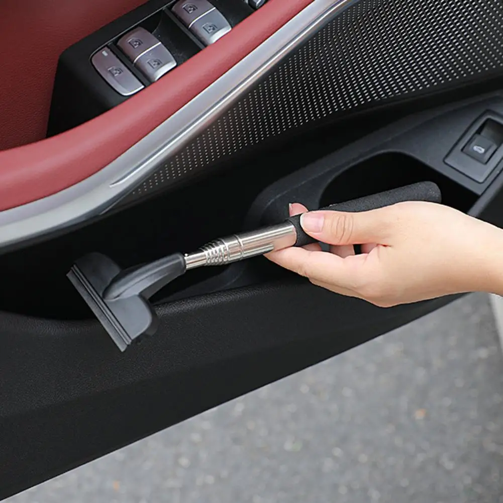 Multifunctional Car Side Mirror Squeegee Cleaner Telescopic Long Handle PE  Natural Rubber for Auto Rearview Mirror Wiper - AliExpress