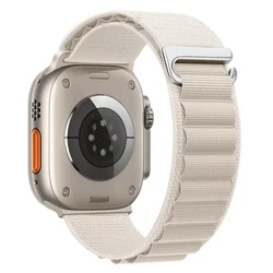 Premium Nylon Alpine Loop Band for Apple Watch - Durable Wristband Strap (Starlinght)