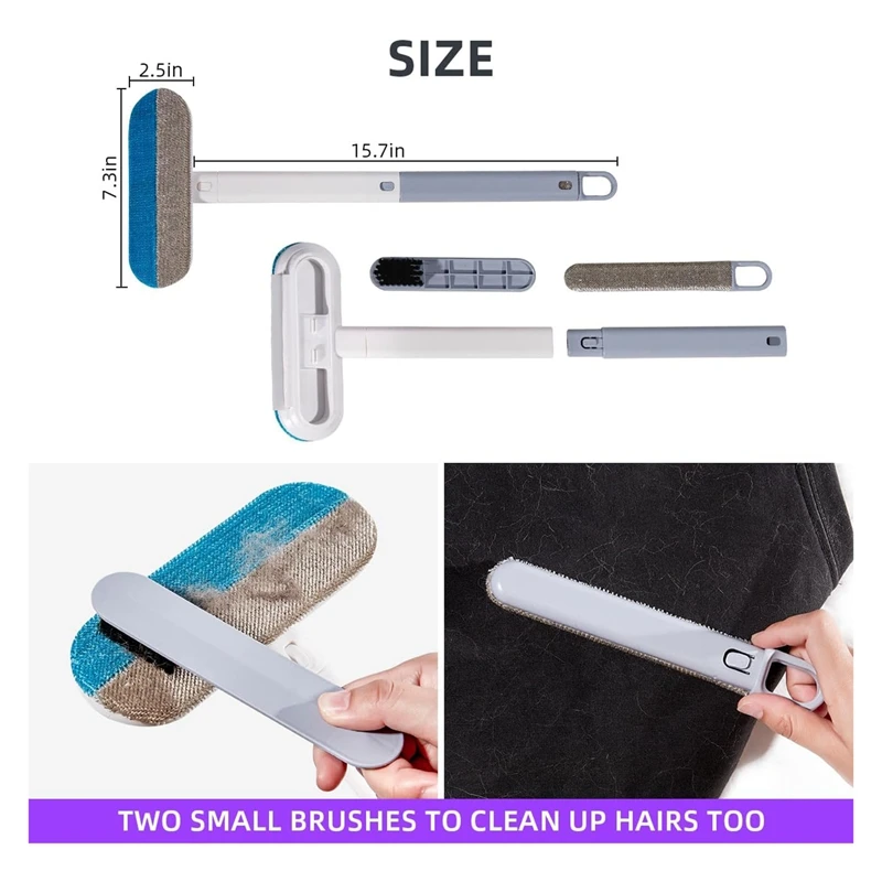 Cat Hair Remover Furniture, Reusable Roller, Pet Hair Removal Tool, Carpet Rake For Pet