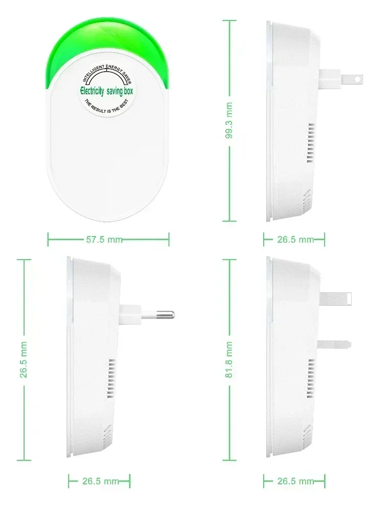 Power Energy Saver Energy Saving Device Electricity Saving Box US/EU Plug 90v-250v 30kw for Home Office