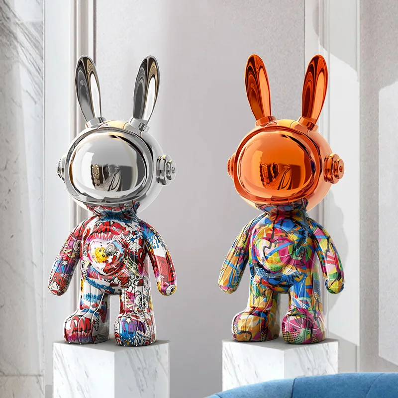 

Luxury handmade decorations 35CM violent bear series accessories 30CM rabbit living room wine cabinet fashionable accessories