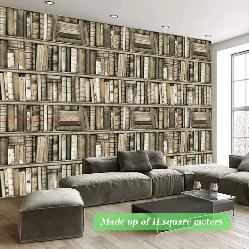 Bookshelf Bookcase Custom Wallpaper Mural  BVM Home