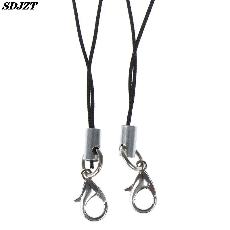 10pcs Lanyard Keychain For Usb Flash Drive Strap String Black