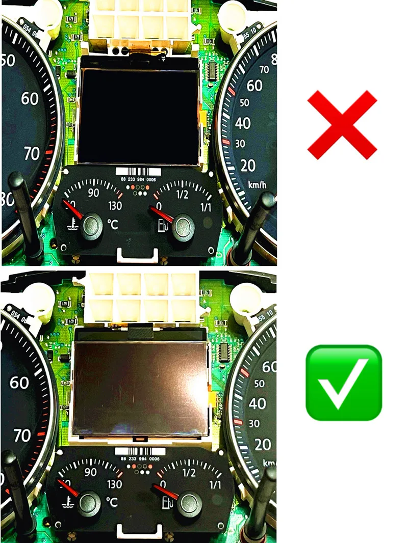 대시보드 LCD 디스플레이 화면 1TD920862 1K0920861M 92290206 VW 골프 V 파사트 B6 투란 Mk1 제타 Mk5 캐디 Mk3 이오스 시트 스코다용