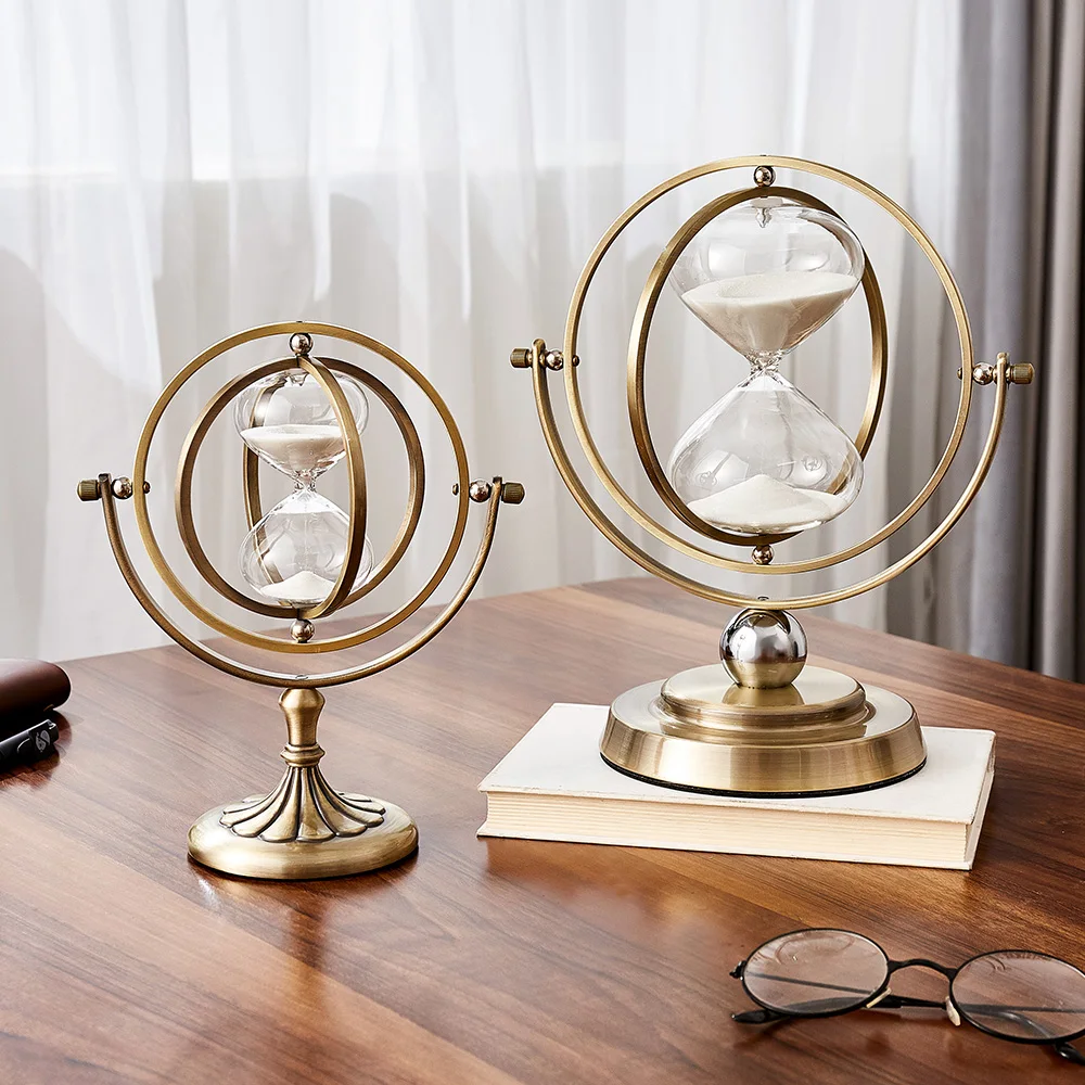 Nordic Globe Hourglass Timer Relaxing 15/30 Minutes Time Sand Clock Desk Decoration Retro Home Decor Gift | Дом и - Цена: 676,62 - 2 680,08 руб.
