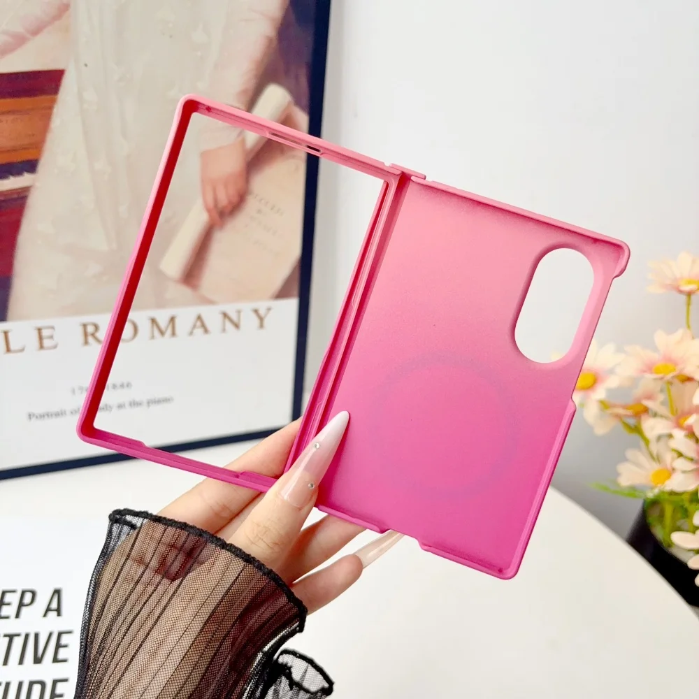 Magnetic Wireless Charging Matte Cover - Double Color Design
