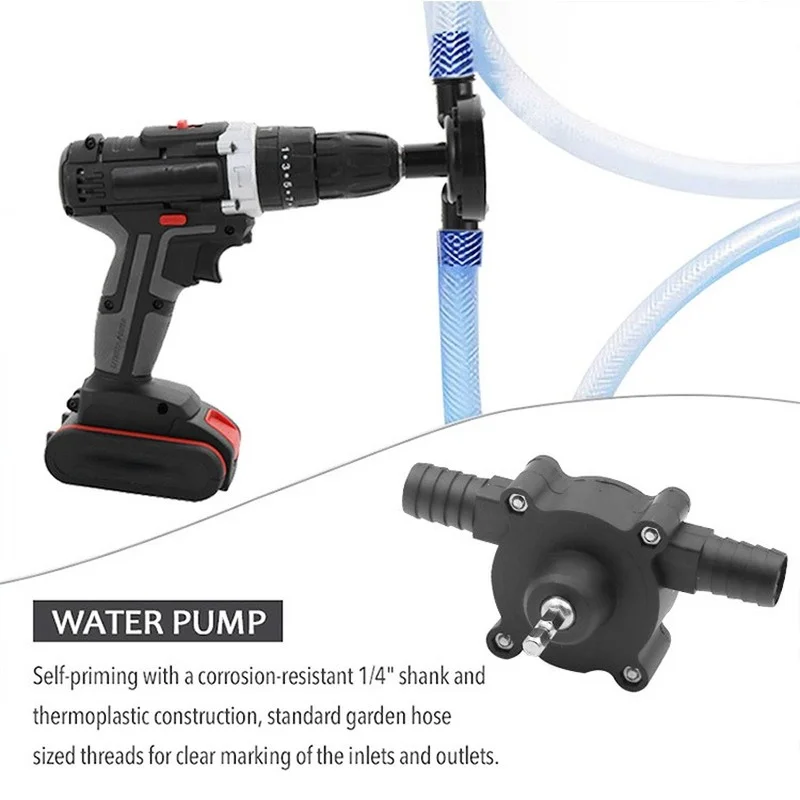 Elektrische Bohrer Pumpe Tragbare Mini Hand selbstansaugende Flüssigkeit  Transfer Pumpen Diesel Öl Flüssigkeit Wasser Pumpe Für Auto Home outdoor -  AliExpress