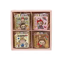 LABUBU spiral-bound categorized notebook mini color pape booklet student cartoon cute notebook 72*72mm 1