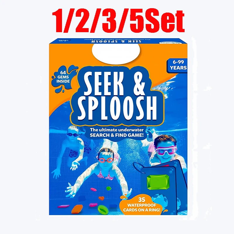 Set di 1/2/3/5 giocattoli estivi per immersioni in piscina, set di gemme sottomarine colorate, gioco interattivo di apprendimento per bambini, attività all'aperto_voghion.com