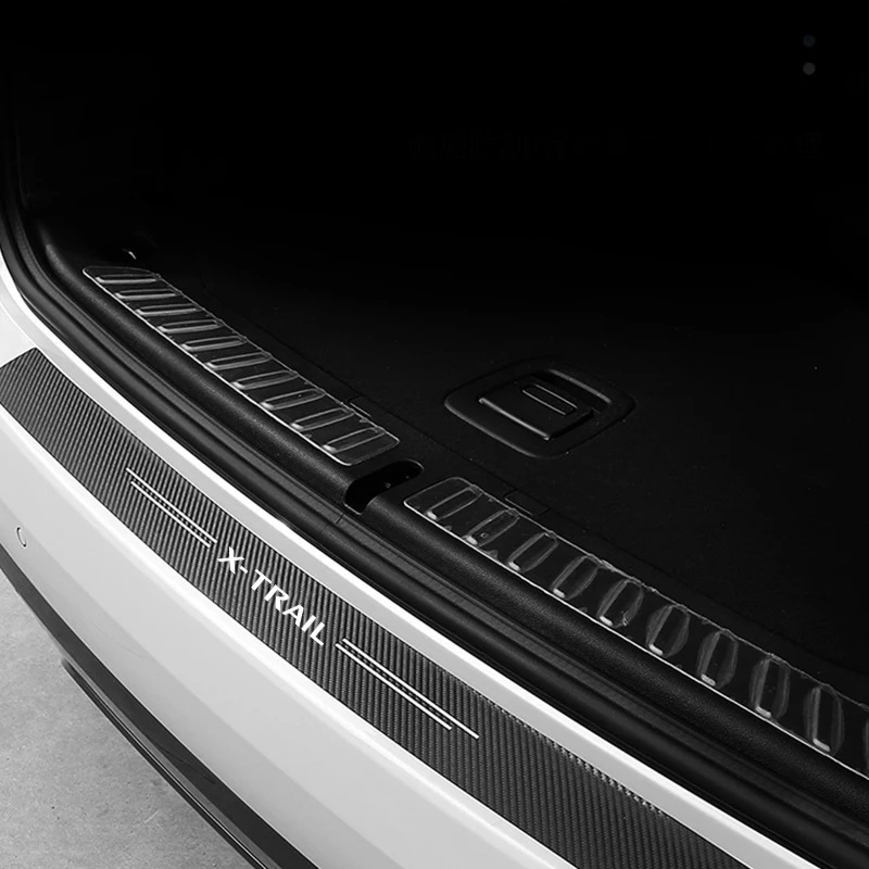 Защитные наклейки для заднего бампера автомобиля из углеродного волокна Nissan Xtrail