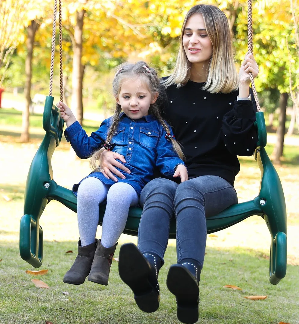 

Outdoor Double People Swing Rope Plastic Child Single Gamer Indoor Courtyard Portable Hanging Board Swing Amusement Facilities