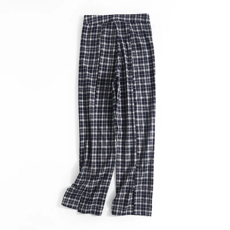 slacks Summer new street fashion loose straight slit plaid casual pants for women, casual all-match slim trousers for women gloria vanderbilt capris