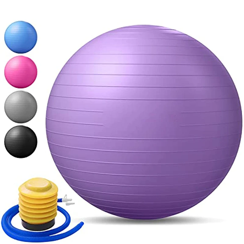 Pilates Yoga Ball Medicine Exercise Balls Fitness Core Stability Balance Strength Thickened Explosion-proof