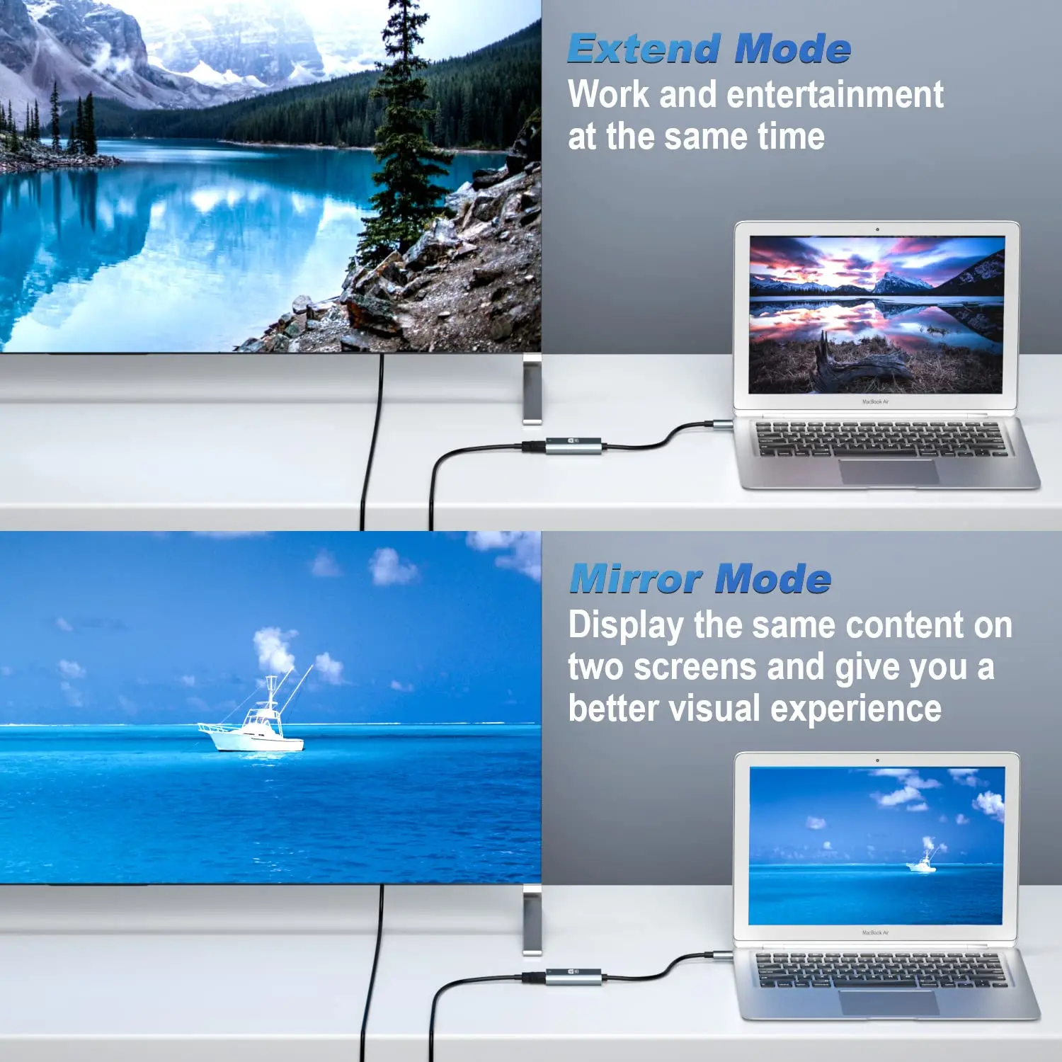 Ultra HD USB-C to HDMI Adapter for Monitors and Docking Stations