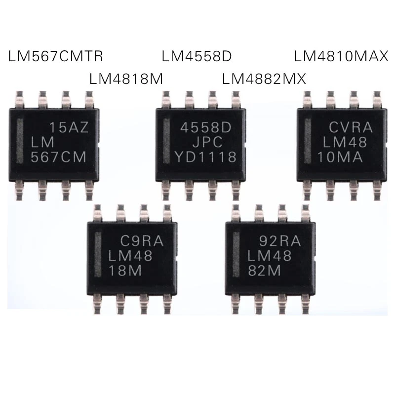 

1PCS LM4882MX LM4818M LM4558D LM4810MAX LM567CMTR