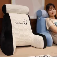 Winter Latex Pillow Headboard Cushion Soft Cover Waist Support Pillow with Extended Back Bed Pillow Sofa Throw Pillow 1