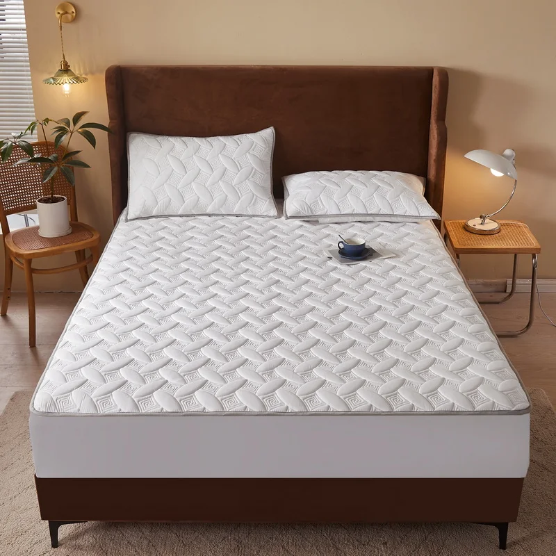 Single Bed Cover Mattress Cover Waffle Mattress Cover Grippers
