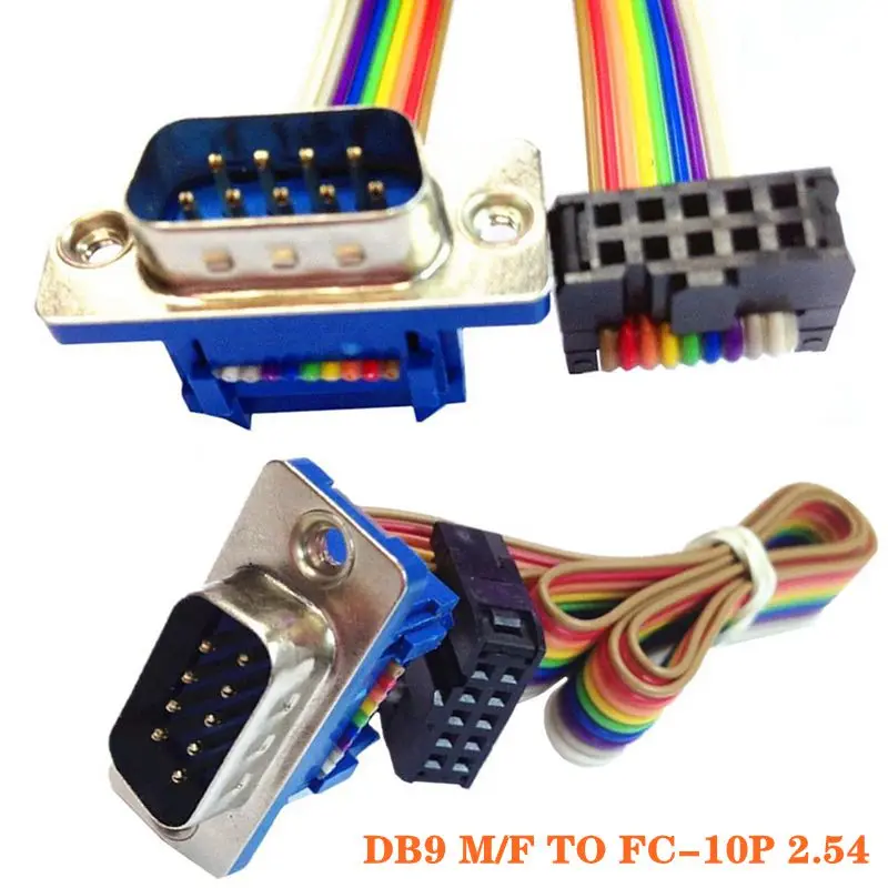 

Piercing DB9 Serial Port Com9-Pin RS232 Connection Cable, Motherboard COM Port Adapter Extension Cable, DB9 Male And Female