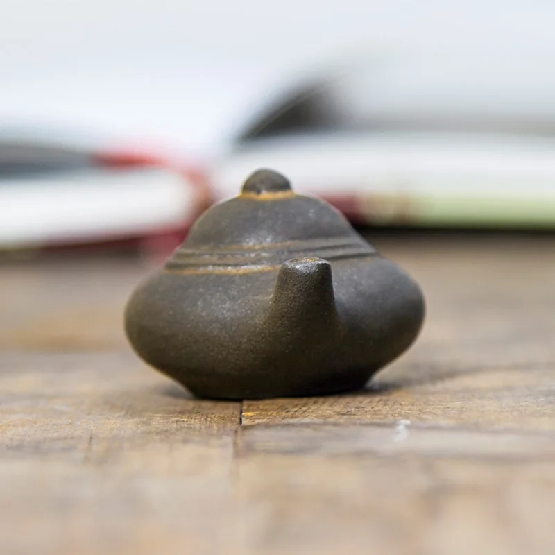 중국 스타일 레진 미니 티포트 데스크탑 장식품 가정 거실 장식 공예품 고급 니치