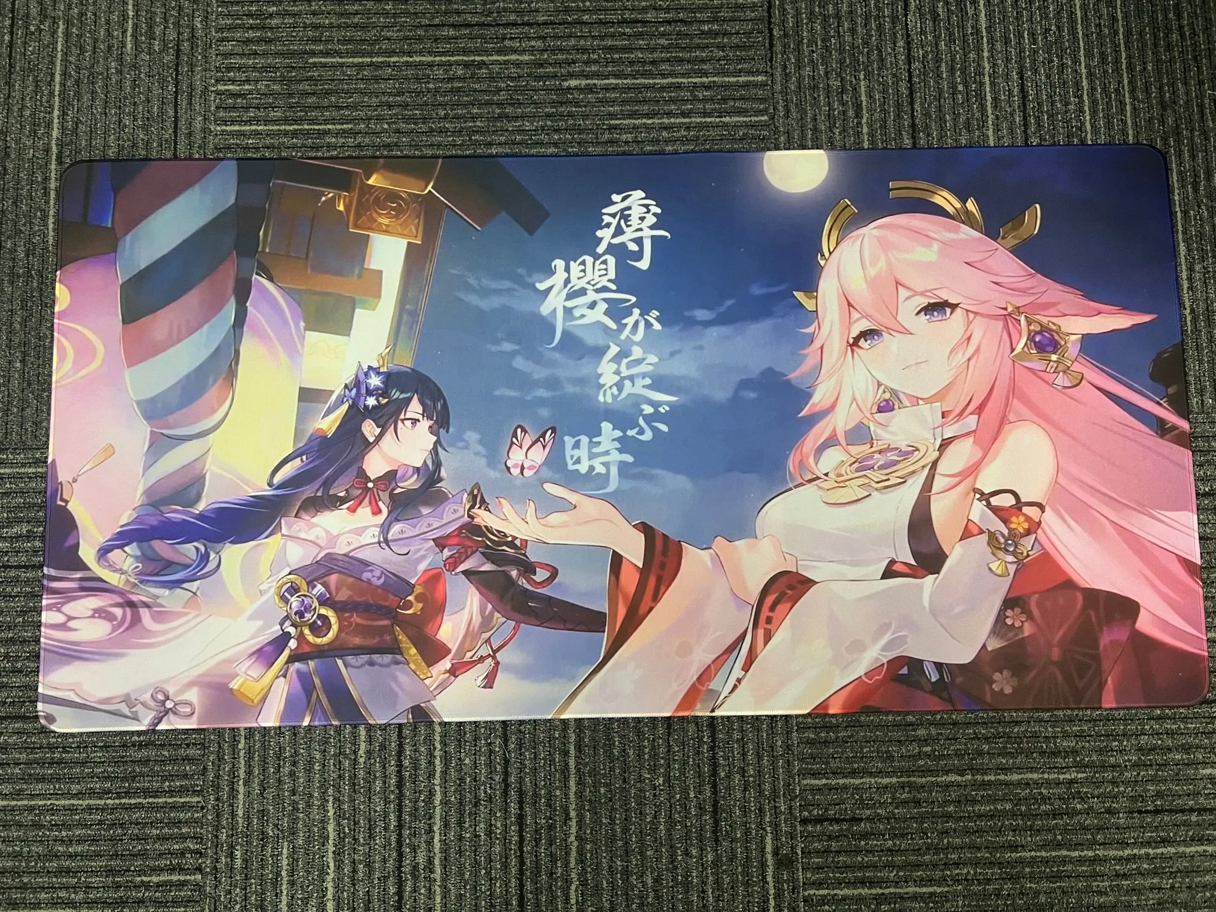 Mouse Pad Genshin Impact Yae Miko Gaming Accessories Desk Mat Pc Gamer Keyboard Rug Xxl