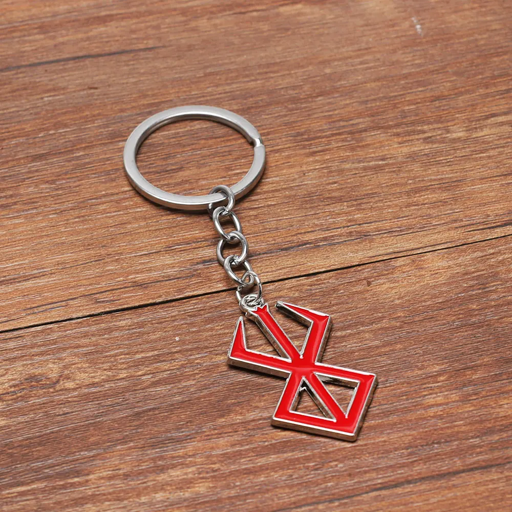 Game Berserk Behelit Guts Badge Red Sign Brand Of Sacrifice Sword Alloy Keychain Pendant Jewelry Cosplay Props Accessories game keychain,mini sword keychain,anime keychain pendant,game cosplay props