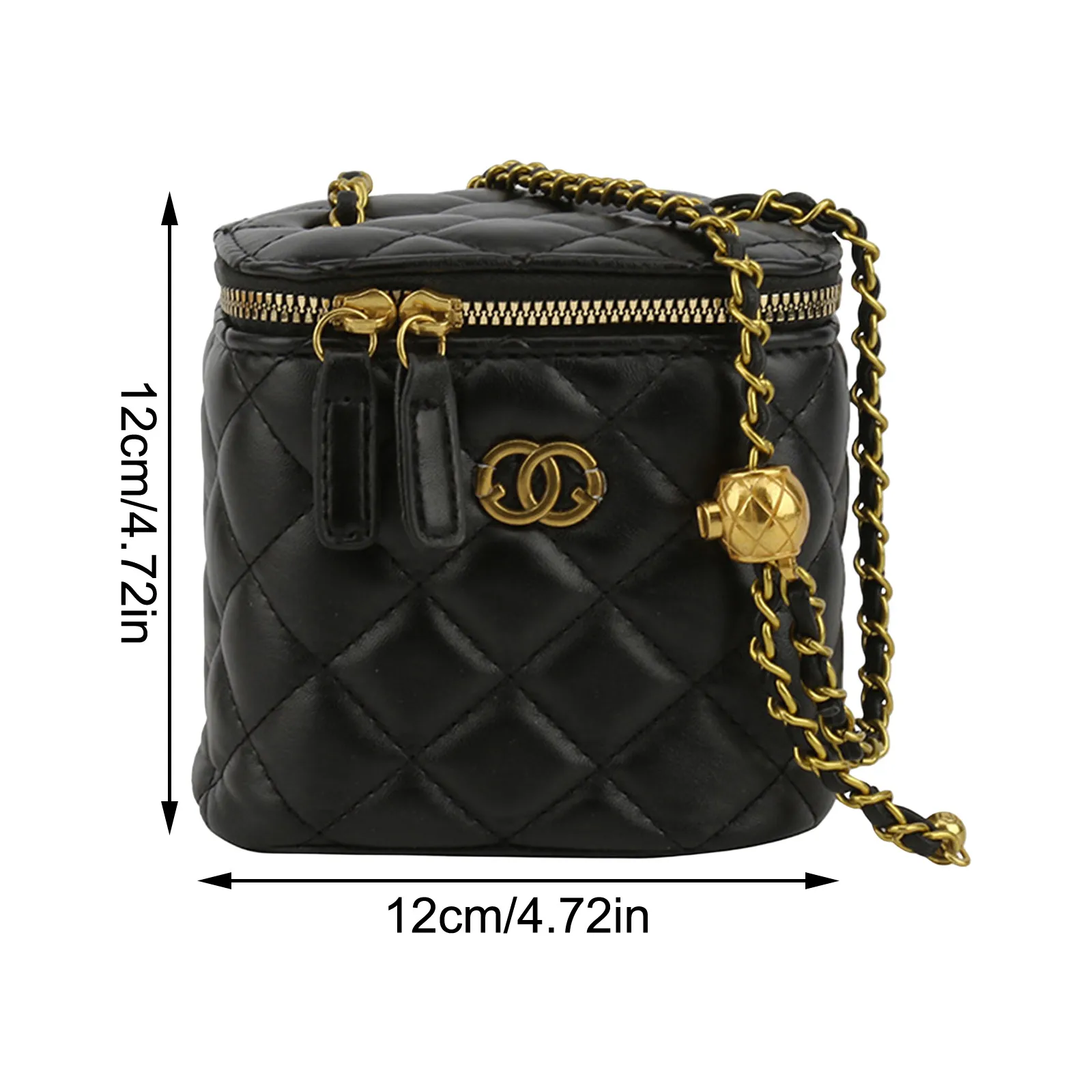 حقيبة كتف صغيرة على شكل دلو للنساء براثن صغيرة كلا...