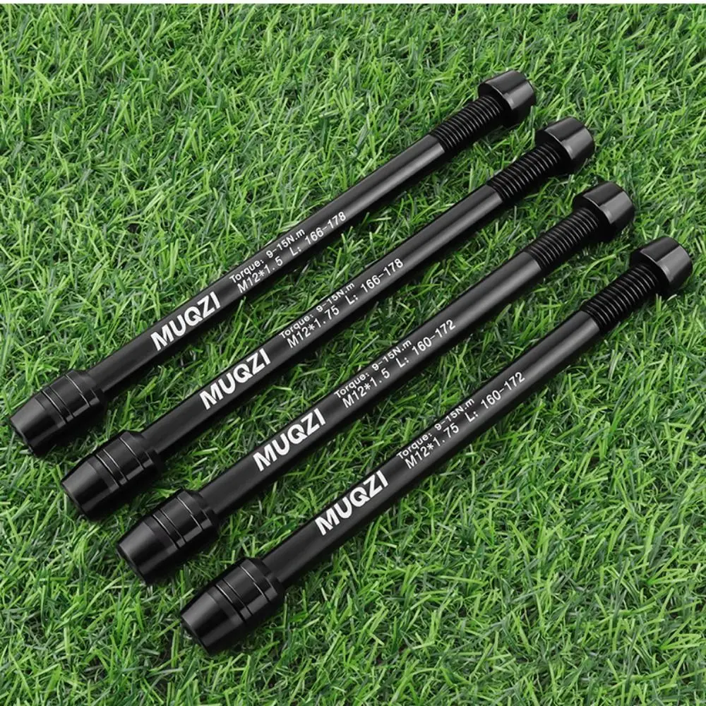 Thru Axle Road Bike 12mm Hub Thru Axle Hub Skewers M12*1.5/1.75 160 166 172 178mm bike thru axles adapter
