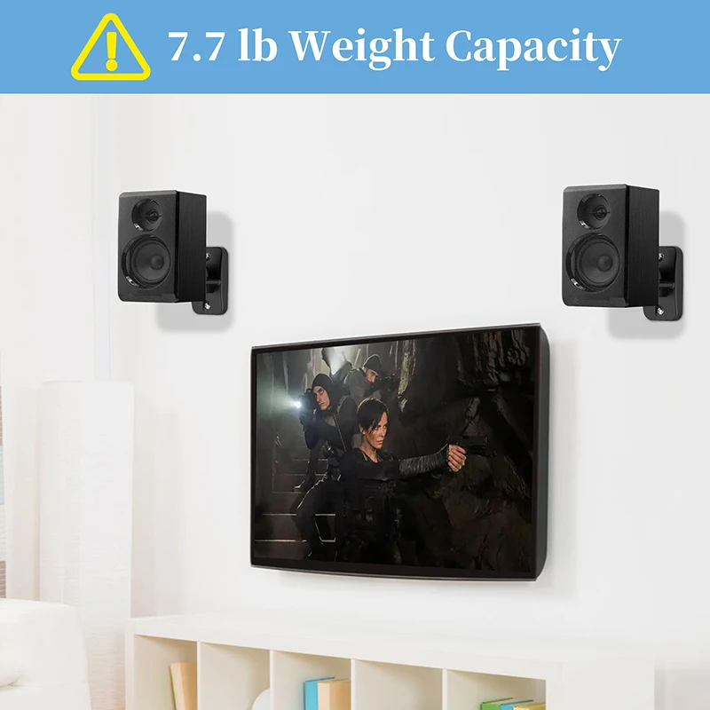 Wall Mount and Ceiling Mount for Logitech Z906 5.1 Surround Sound Speaker  System Tilt and Swivel Adjustable Mounting Bracket for Logitech Z906