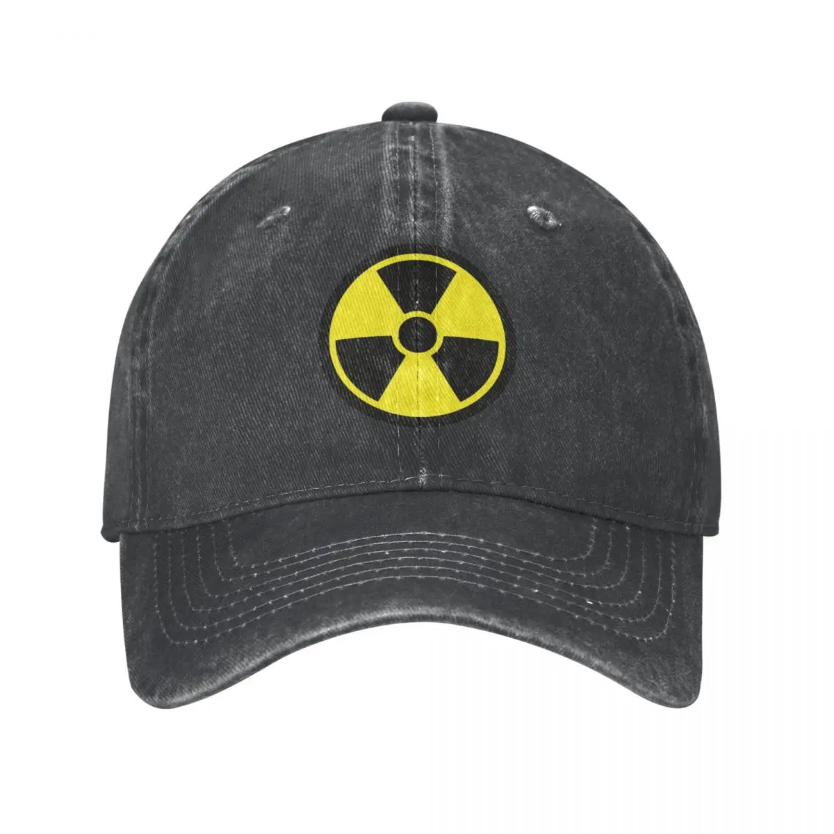 

Radioactive Symbol Unisex Baseball Cap Distressed Washed Caps Hat Retro Outdoor All Seasons Travel Sun Cap