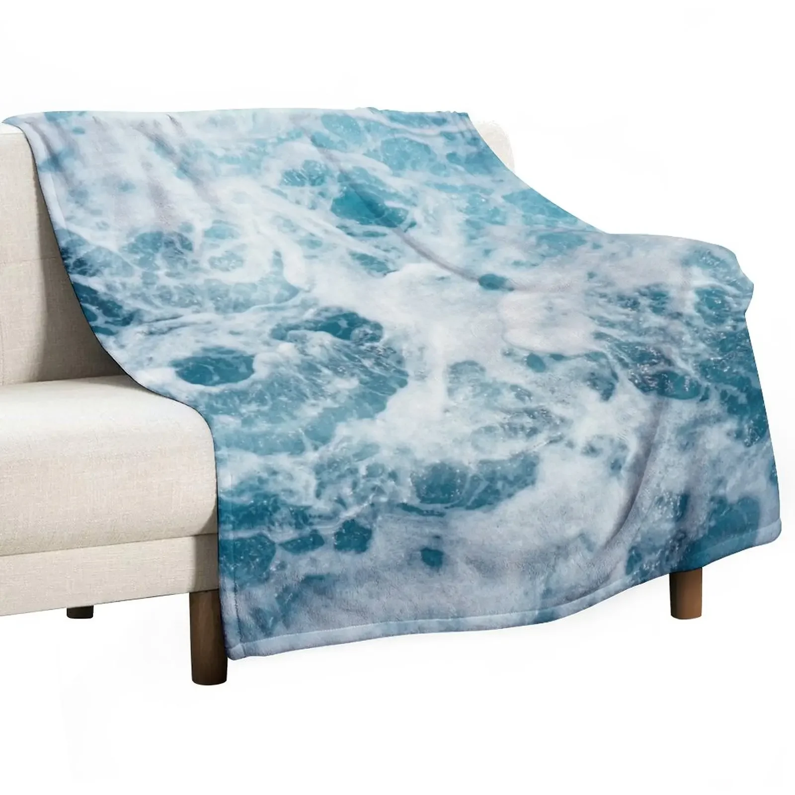 

Sea Waves in the Ocean Throw Blanket warm winter blankets and throws Luxury Thicken Blankets