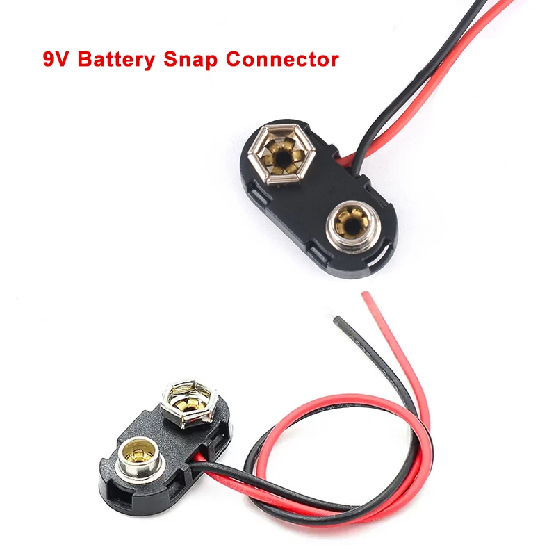 

10pcs 9V Battery Snap Connector clip Lead Wires holder