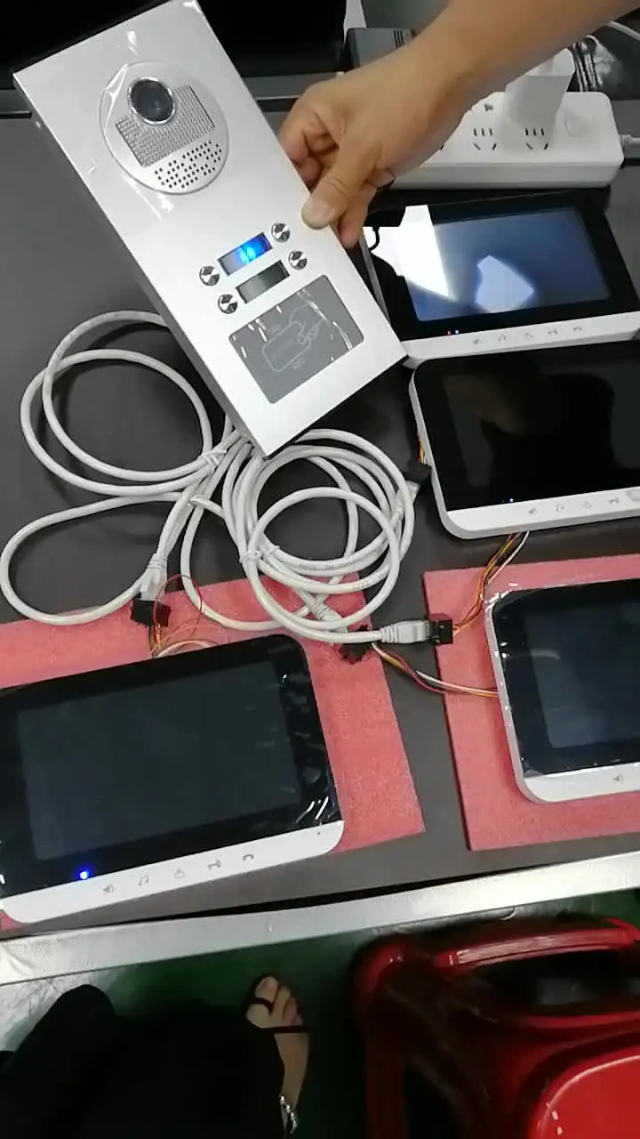 Tuya Wi-Fi видеодомофон домашний 7-дюймовый экран монитора 1080P 2F/3F/4F/6F камера домофона