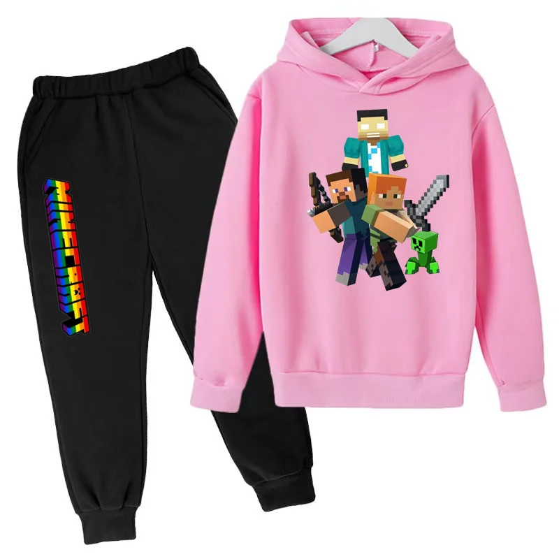 Fall/Winter Sports Kids Hoodie Set Kids Top + Pants Casual Charming Coat Multi-colored Boys and Girls Ages 3-13 Gift kids clothing set,kids sports suit,children sports suit,kids sweatshirt set