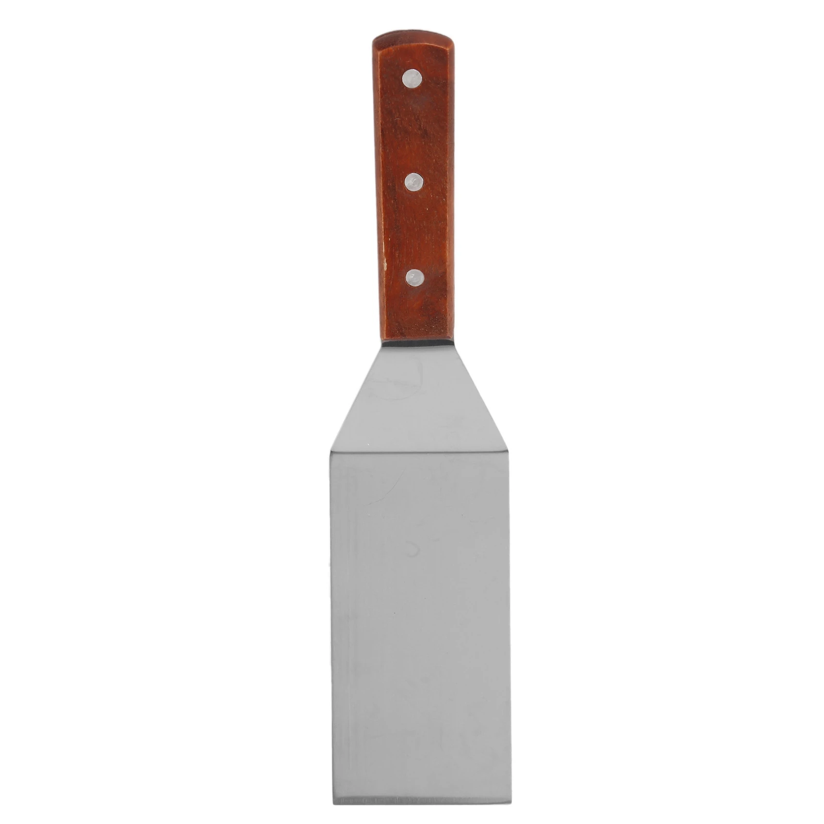 Stainless Steel Flat Frying Spatula with Wooden Handle Pizza Spatula Steak Frying Cooking Baking Tools