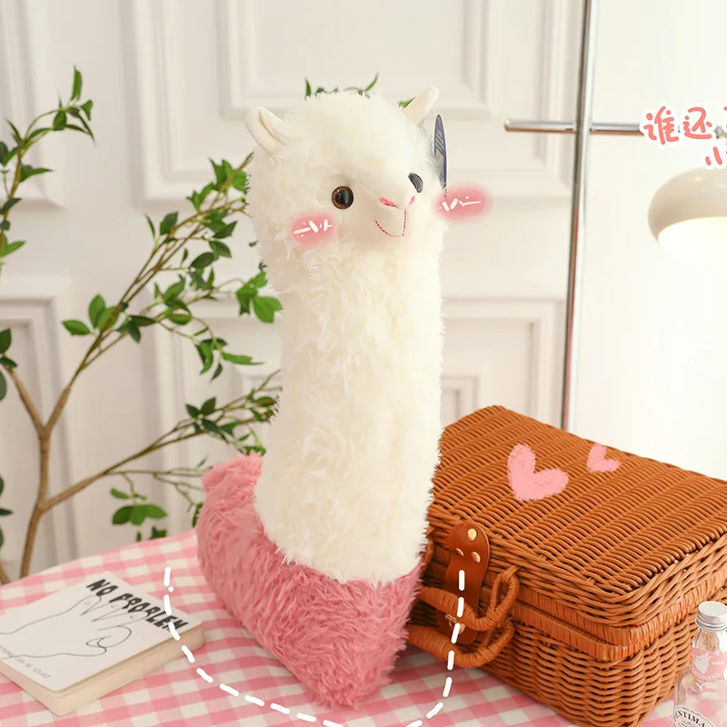 

Cute Alpaca Doll Plush Toy Throw Pillow Boys' Sleeping Doll Girls Large Doll Children's Day Gift