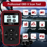 V100 Car Diagnostic Tools OBDII EOBD Auto Accessories Universal Plug and Play Digital Display OBD 2 Scanner OBD2 Code Reader 2