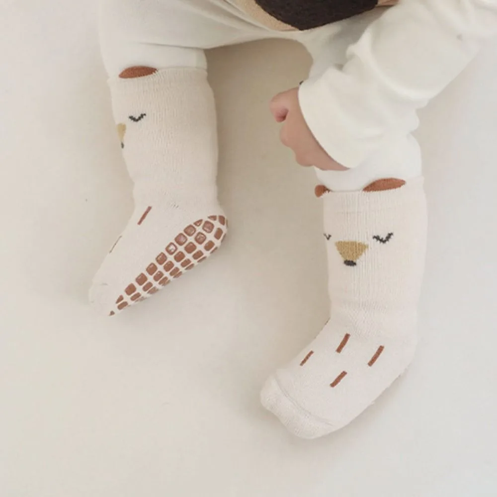 

Cartoon Baby Socks Baby Anti-slip Socks Autumn Winter Warm Newborn Socks Children's Toddler Rubber Bottom Socks