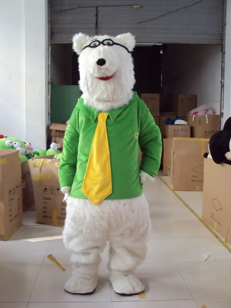 

Polar Bear Mascot Costume Polar bear Mascot costume Cute Cartoon Character Mascotte Costum Cosplay Outfits Adult Size
