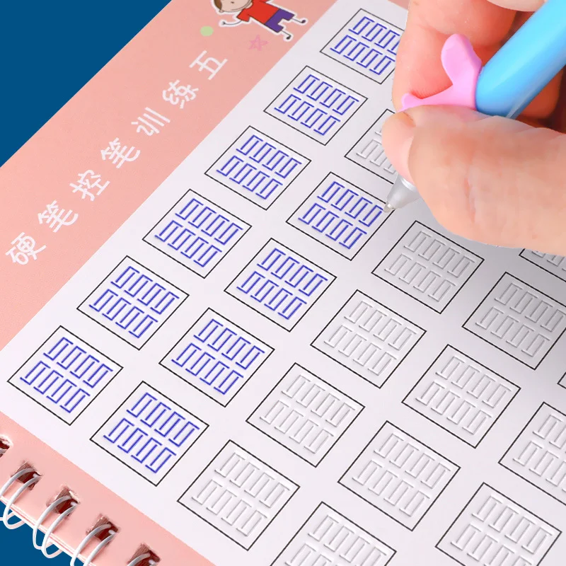 

Magic Practice Copy Book Writing Reusable Free Wiping Sticker Multi Languages Copybook For Kids Students Calligraphy Montess