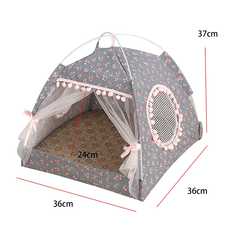 Title 4, Breathable Cat Dog Litter Tent Kennel Foldable ...