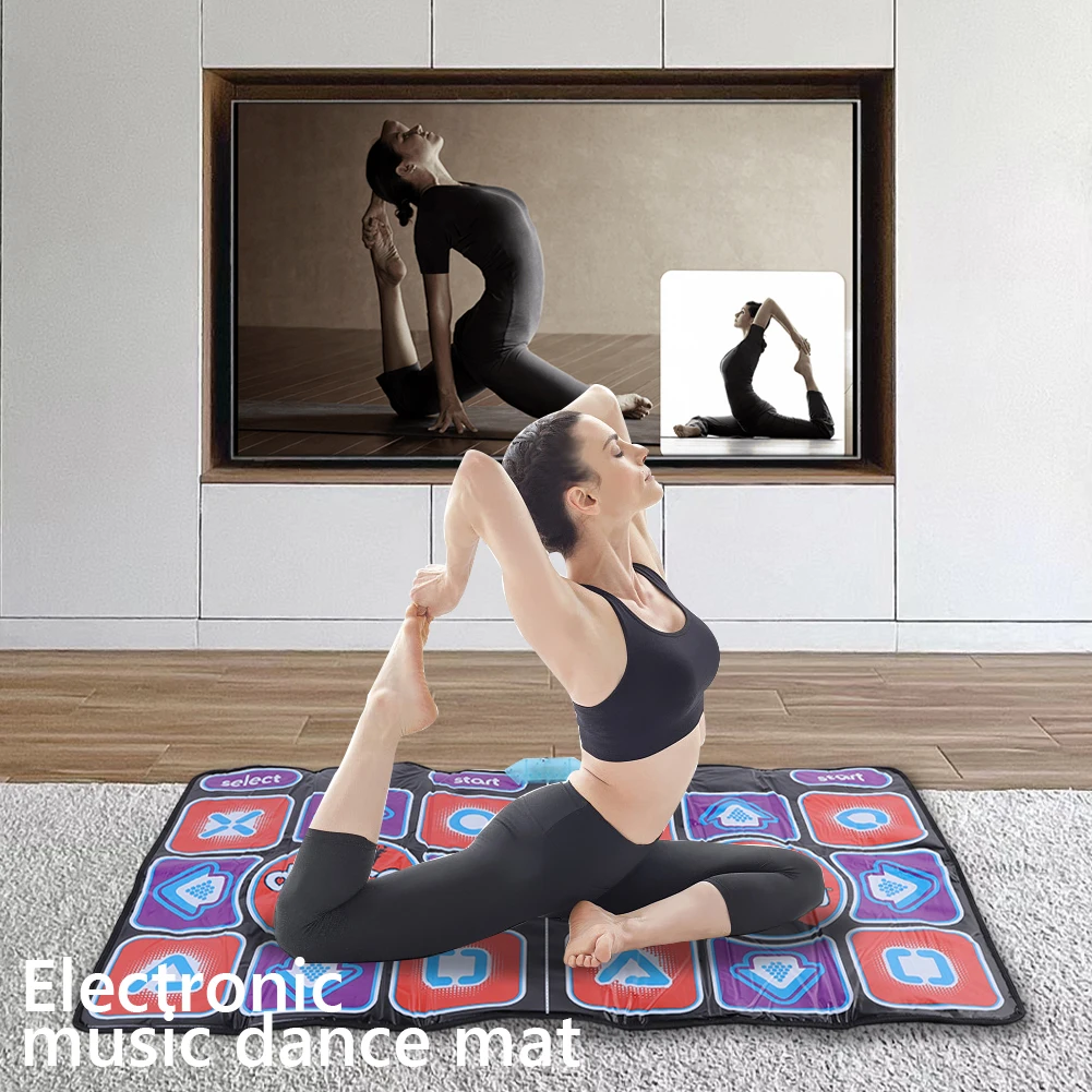 Dance Mats EU Double Dancing Mat Wired with 2 Remote Controller for TV