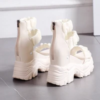 Summer Sandals 10CM Wedge Heels Sneakers New 2025 Women Beach Flip Flop High Platform Casual Sandals Breathable Walking Slippers - Image 4