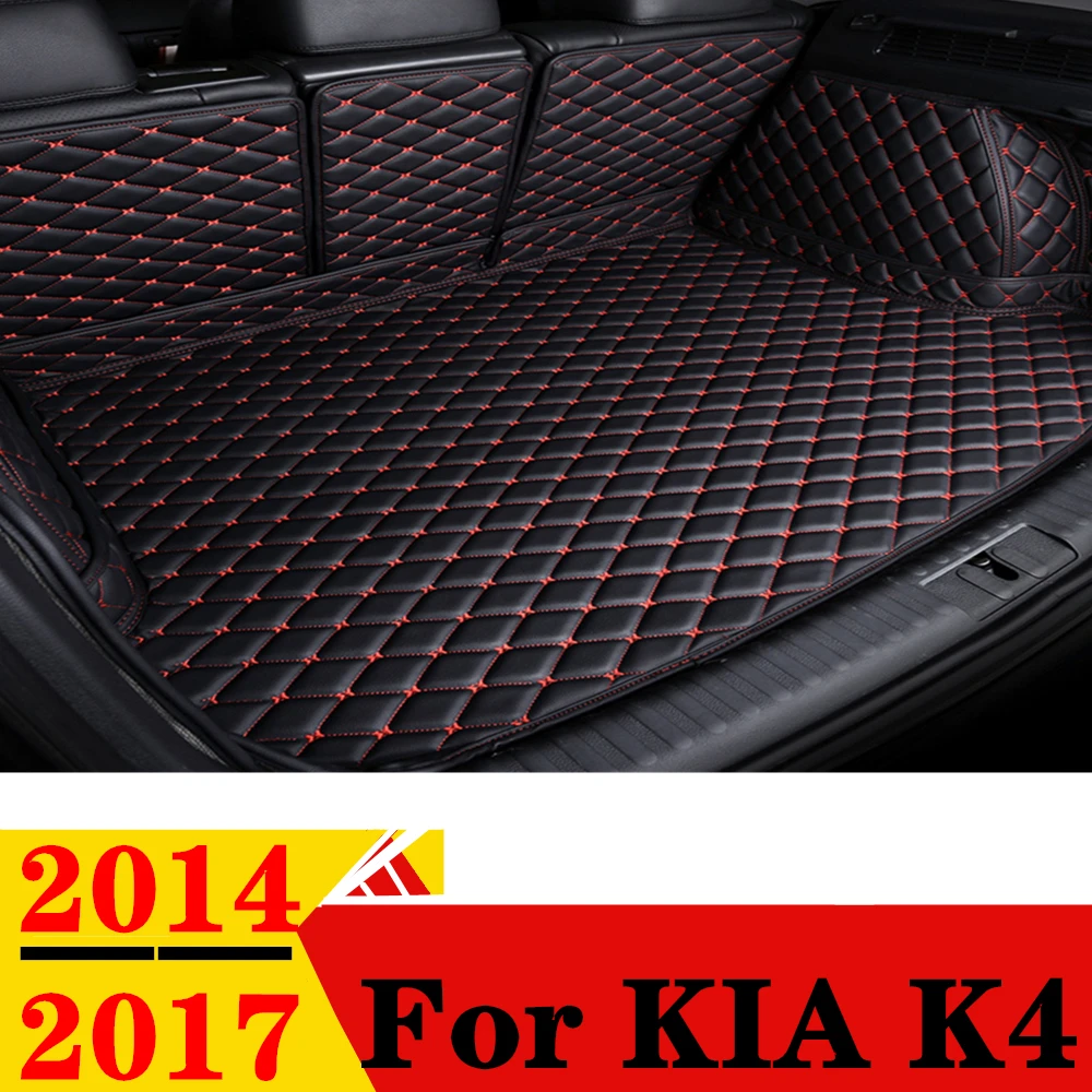 

Car Trunk Mat For KIA K4 2014 2015 2016 2017 Rear Cargo Cover Carpet Liner Tail Interior Vehicles Auto Parts Boot Luggage Pad