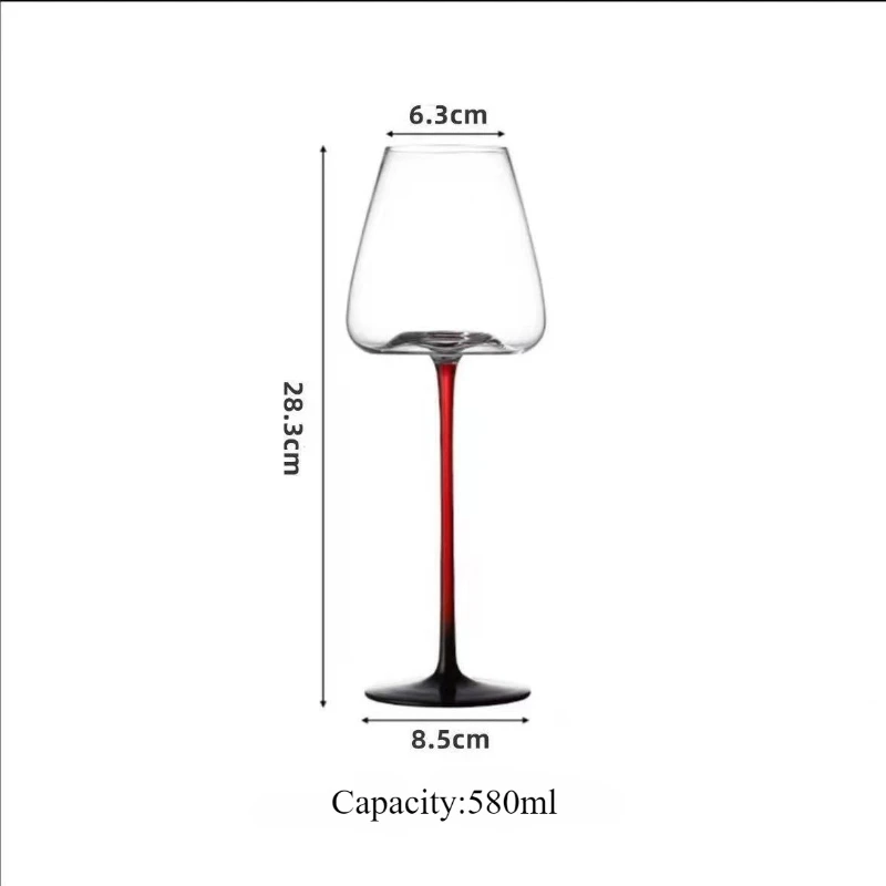 Handmade Crystal Wine Glass Goblet High Grade Household